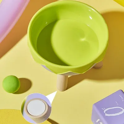 ZenPets Gamelle en acier inoxydable à pieds hauts pour chien et chat