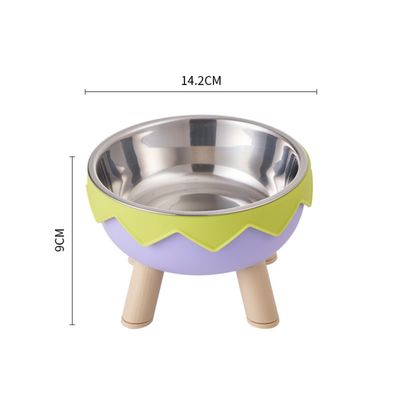 ZenPets Gamelle en acier inoxydable à pieds hauts pour chien et chat