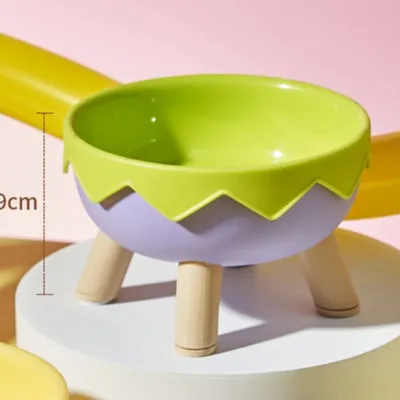 ZenPets Gamelle en acier inoxydable à pieds hauts pour chien et chat