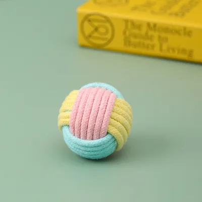 ZenPets Jouet pour chat Macaron Cotton Tether Ball