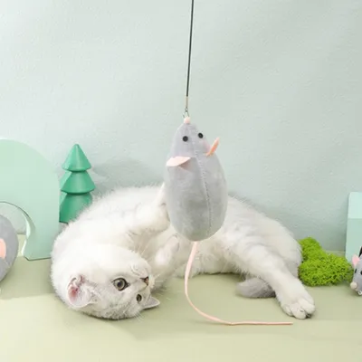 ZenPets Jouet de souris en peluche pour chat