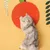 ZenPets Tapis à gratter orange pour chat