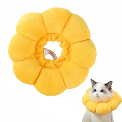ZenPets Collier anti-léchage en forme de tournesol pour chat et chien ZenPets Collier anti-léchage en forme de tournesol pour chat et chien