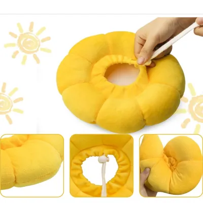 ZenPets Collier anti-léchage en forme de tournesol pour chat et chien