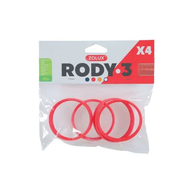 4 anneaux connecteur pour tube Rody couleur  taille ø 6 cm pour rongeu