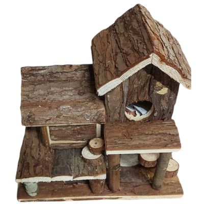 Maison Birte en bois naturel pour petit rongeurs
