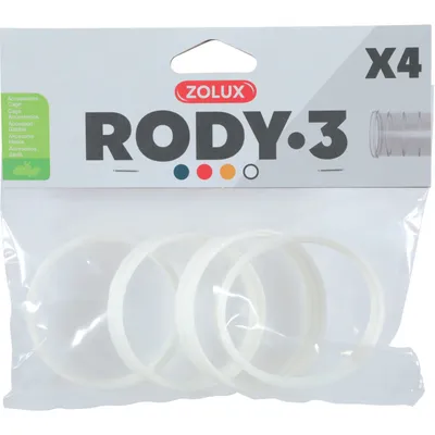 zolux - 4 anneaux connecteur pour tube Rody couleur blanc taille ø 6 cm pou
