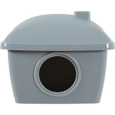 Maison pour hamster. 14 x 11 x hauteur 10 cm. couleur grise.