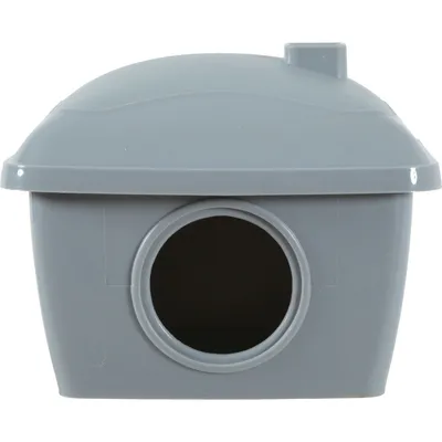 Maison pour hamster. 14 x 11 x hauteur 10 cm. couleur grise.
