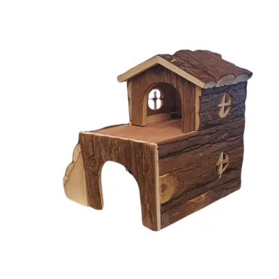 animallparadise - Maison Bjork en bois nature pour rongeurs