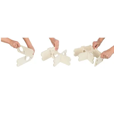 Trixie - Maison emboitable 2 chambres 25 x 12 x 25 cm pour grand hamster et