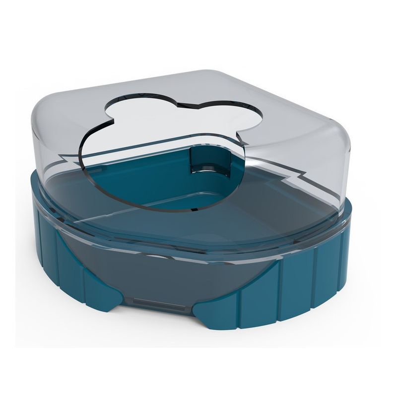 1 maison de toilette pour petits rongeurs  Rody3 couleur bleu