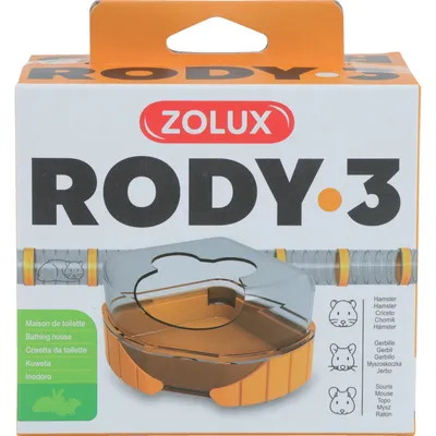 zolux - 1 maison de toilette pour petits rongeurs.  Rody3 . couleur banane.