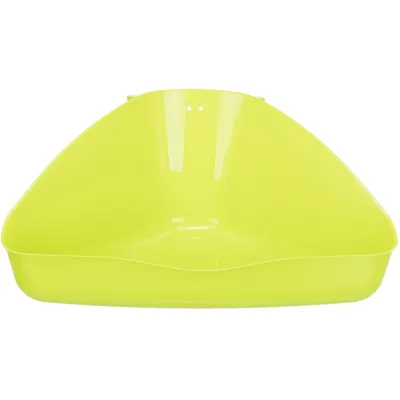 Bac à litière d'angle. 36 x 21 x 30 cm, couleur aléatoire. pour rongeur.