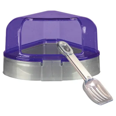 Toilette d'angle avec toit 14 x 8 x 11 cm. petit rongeur Toilette d'angle avec toit 14 x 8 x 11 cm. petit rongeur