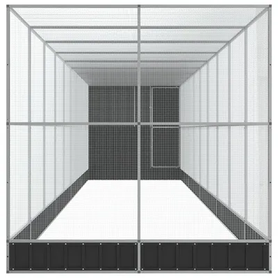 vidaXL volière Acier