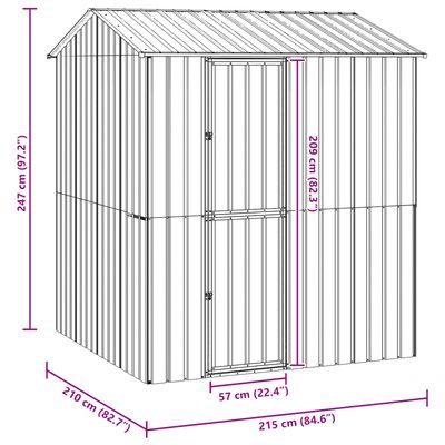 vidaXL Cage pour oiseaux d'extérieur Acier
