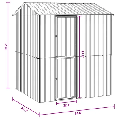 vidaXL Cage pour oiseaux d'extérieur Acier vidaXL Cage pour oiseaux d'extérieur Acier