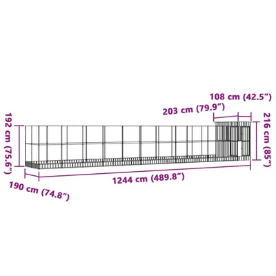 vidaXL volière Acier vidaXL volière Acier