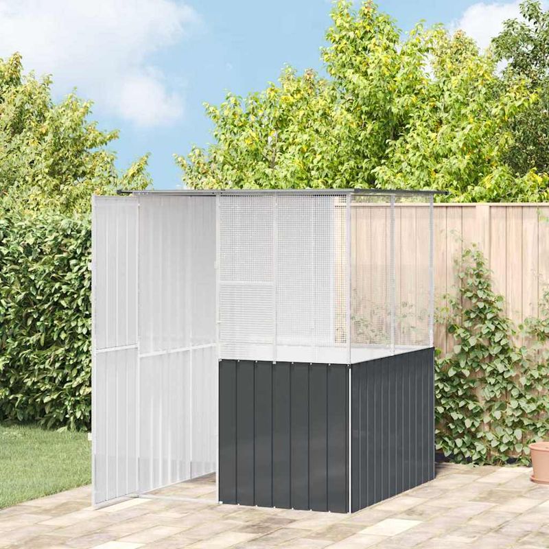 vidaXL Cage pour oiseaux Acier