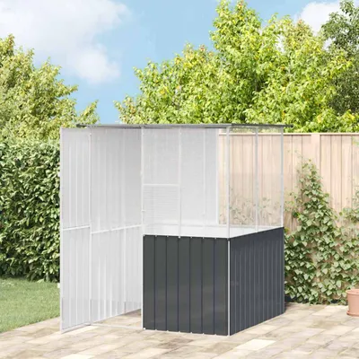 vidaXL Cage pour oiseaux d'extérieur Acier