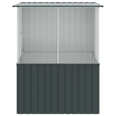 vidaXL Cage pour oiseaux d'extérieur Acier