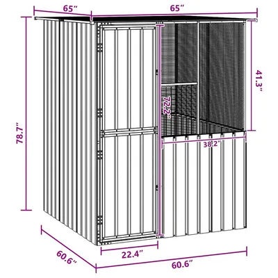 vidaXL Cage pour oiseaux Acier