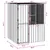 vidaXL Cage pour oiseaux d'extérieur Acier