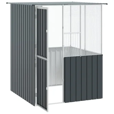 vidaXL Cage pour oiseaux Acier