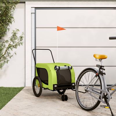 vidaXL remorque de vélo pour animaux de compagnie Fer
