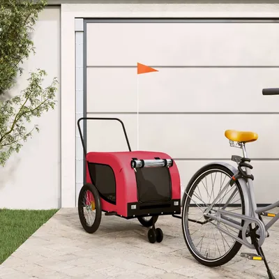 vidaXL remorque de vélo pour animaux de compagnie Fer vidaXL remorque de vélo pour animaux de compagnie Fer