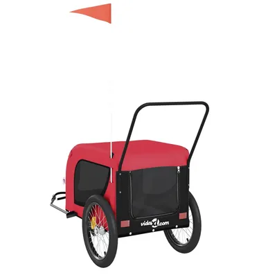 vidaXL remorque de vélo pour animaux de compagnie Fer vidaXL remorque de vélo pour animaux de compagnie Fer