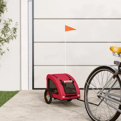 vidaXL remorque de vélo pour animaux de compagnie Fer