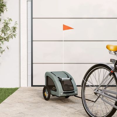 vidaXL remorque de vélo pour animaux de compagnie Fer