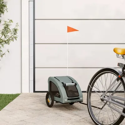 vidaXL remorque de vélo pour animaux de compagnie Fer
