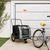 vidaXL remorque de vélo pour animaux de compagnie Fer