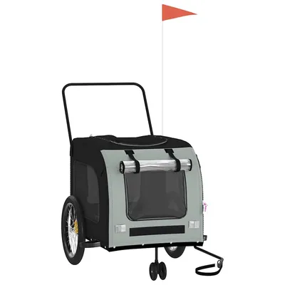 vidaXL remorque de vélo pour animaux de compagnie Fer vidaXL remorque de vélo pour animaux de compagnie Fer