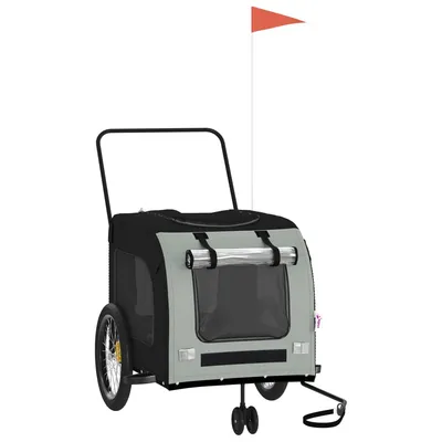 vidaXL remorque de vélo pour animaux de compagnie Fer vidaXL remorque de vélo pour animaux de compagnie Fer