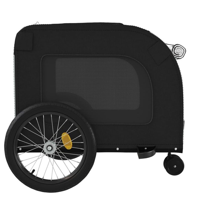 vidaXL remorque de vélo pour animaux de compagnie Fer