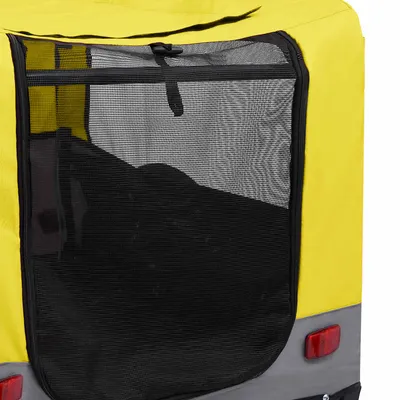 vidaXL remorque de vélo pour animaux de compagnie Tissu