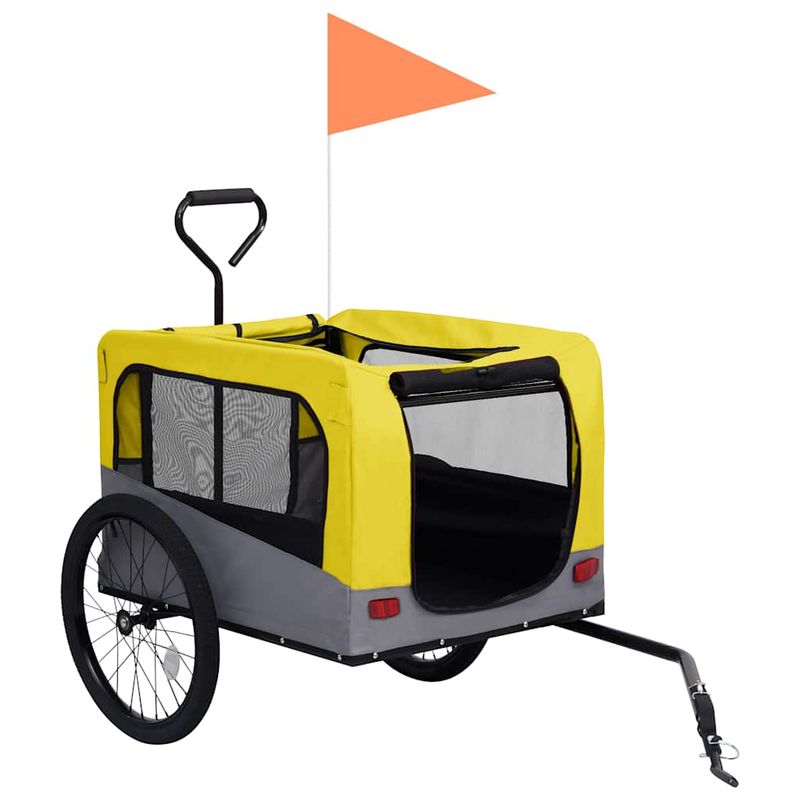 vidaXL remorque de vélo pour animaux de compagnie