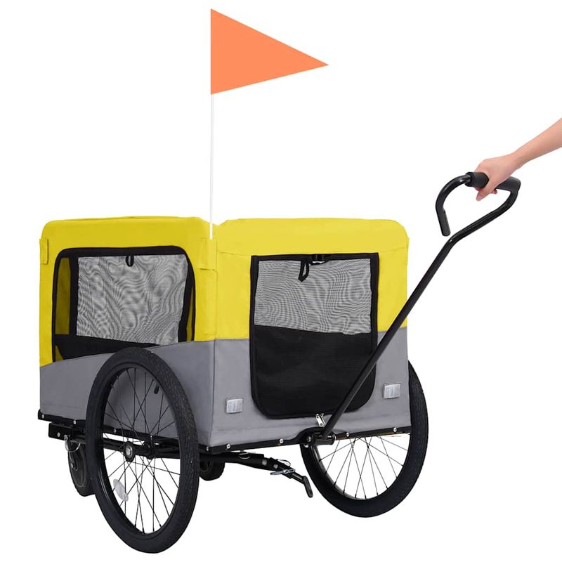 vidaXL remorque de vélo pour animaux de compagnie