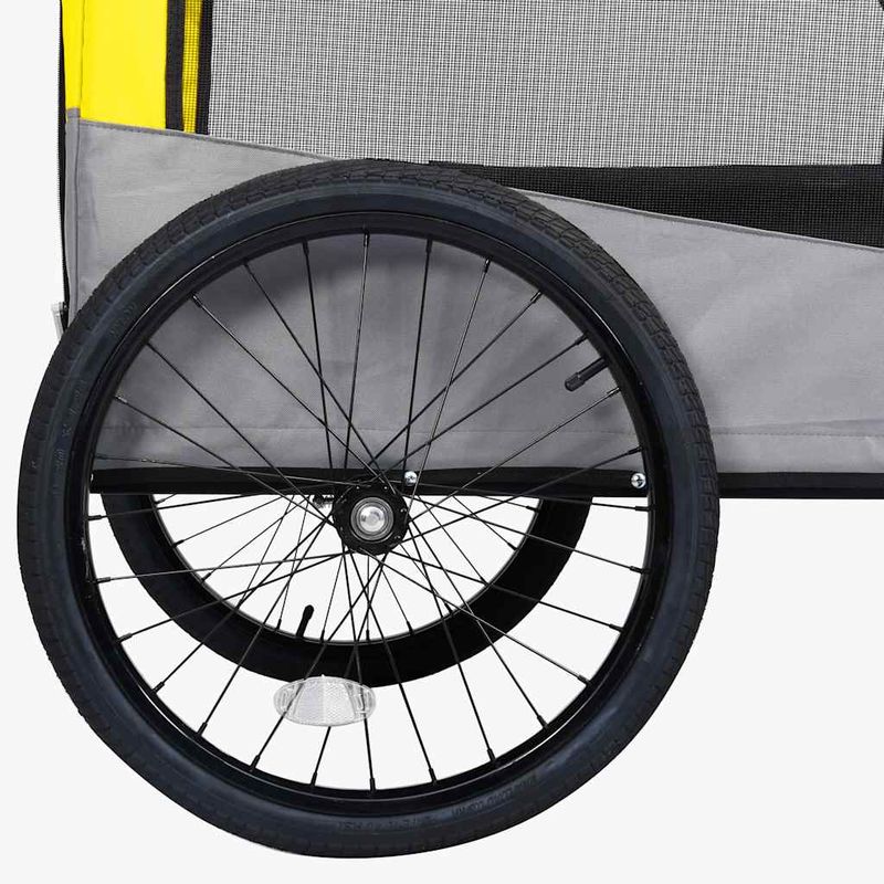 vidaXL remorque de vélo pour animaux de compagnie