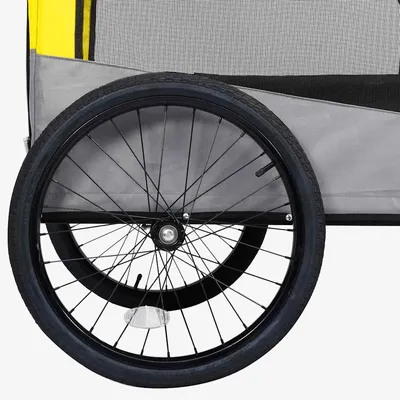 vidaXL remorque de vélo pour animaux de compagnie Tissu