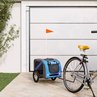 vidaXL remorque de vélo pour animaux de compagnie Fer