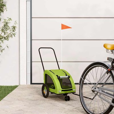 vidaXL remorque de vélo pour animaux de compagnie Fer