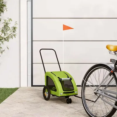vidaXL remorque de vélo pour animaux de compagnie Fer