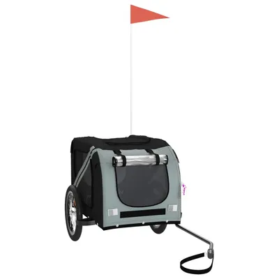 vidaXL remorque de vélo pour animaux de compagnie Fer