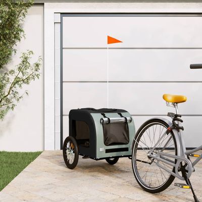 vidaXL remorque de vélo pour animaux de compagnie Fer