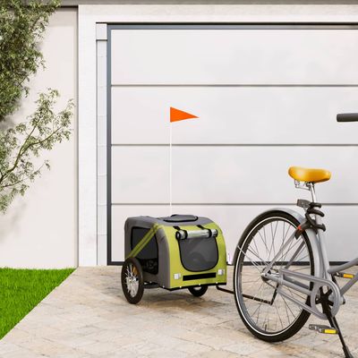 vidaXL remorque de vélo pour animaux de compagnie Fer